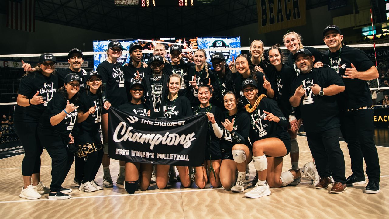 Wahine volleyball team clinches Big West title, heads to NCAA first round