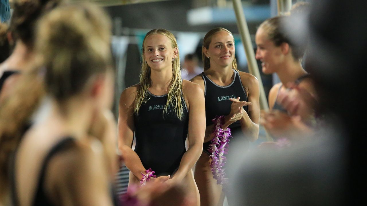 Hawaii water polo team beats UCSB for senior night win