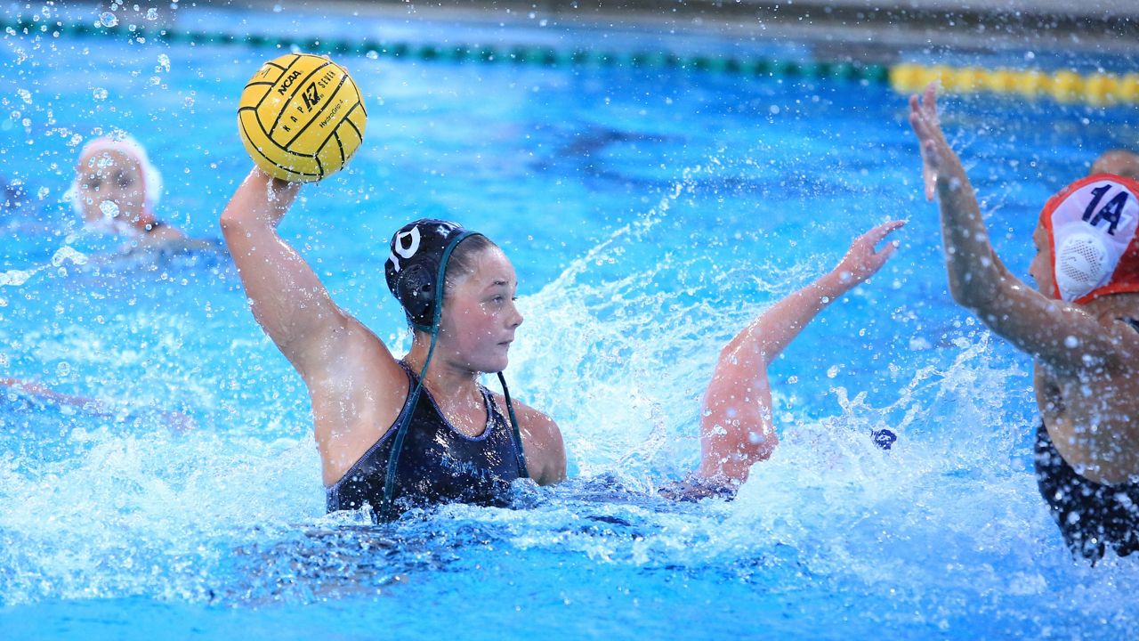 Hawaii center Jordan Wedderburn, seen against Cal State Fullerton on March 22, scored two goals in UH's road win against UC Irvine on Friday.