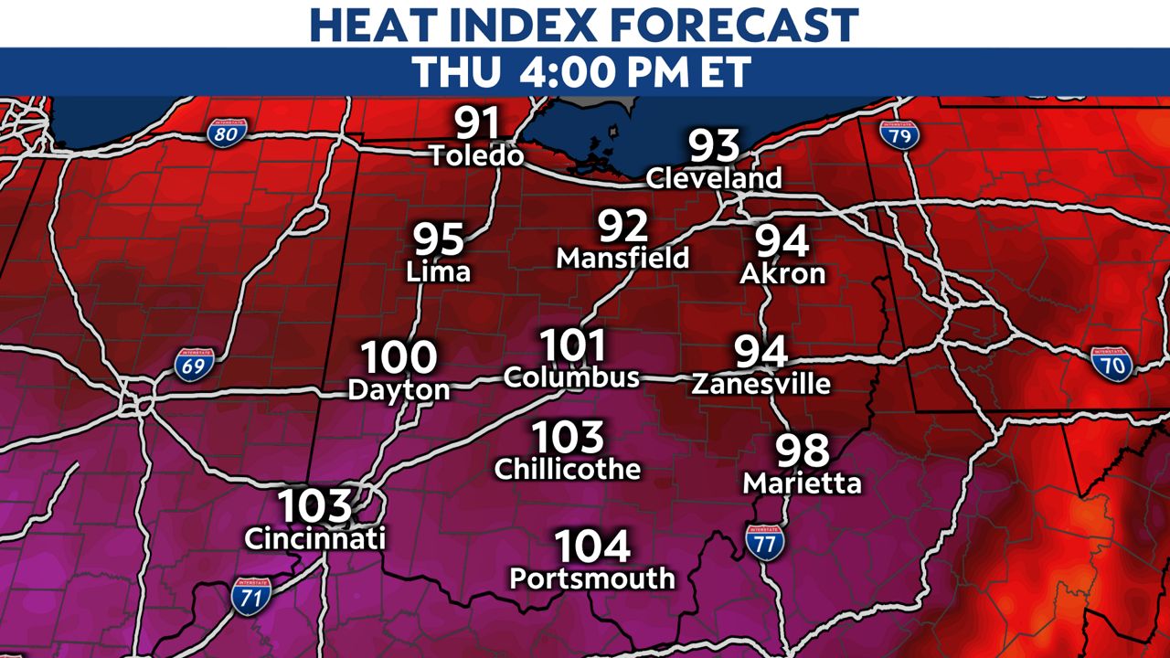 Thursday is the last hot and humid dayfor now