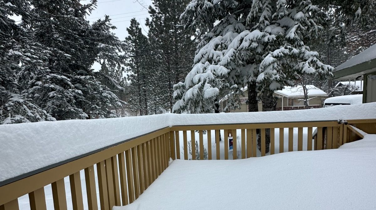 The SoCal mountains see significant snowfall.