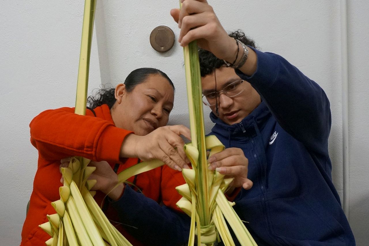 Palm weaving join faith, culture for Palm Sunday