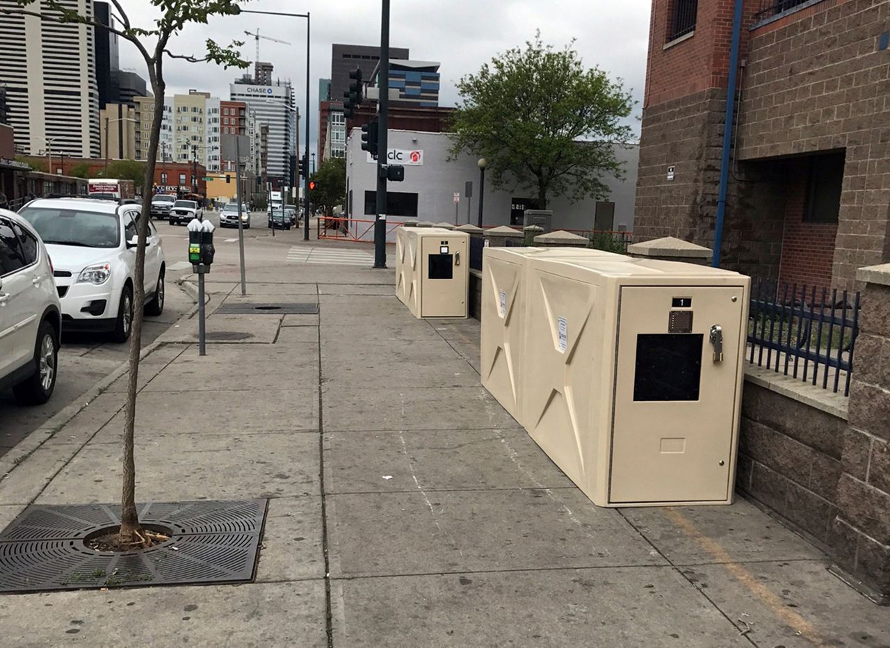 Denver removes homeless storage units lived in by people