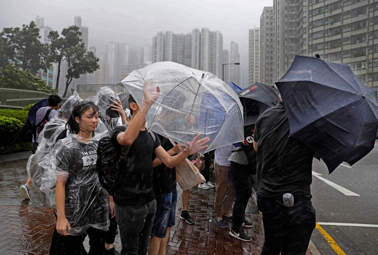 Hong Kong shutting down over approaching tropical storm