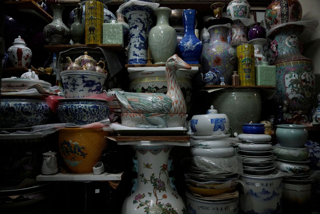 AP PHOTOS Hong Kong's last handpainted porcelain factory