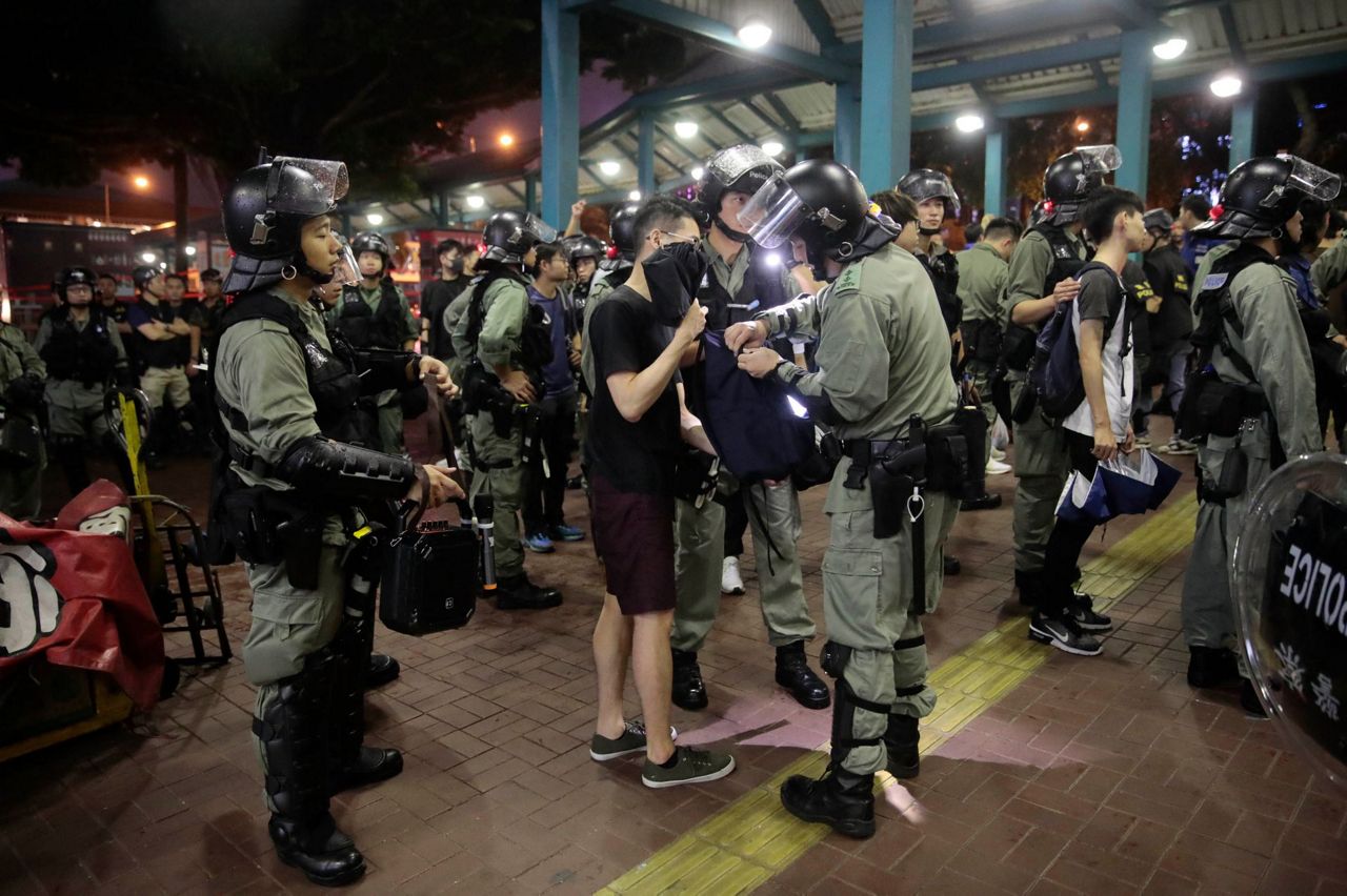 Train to Hong Kong airport suspended after violent protests