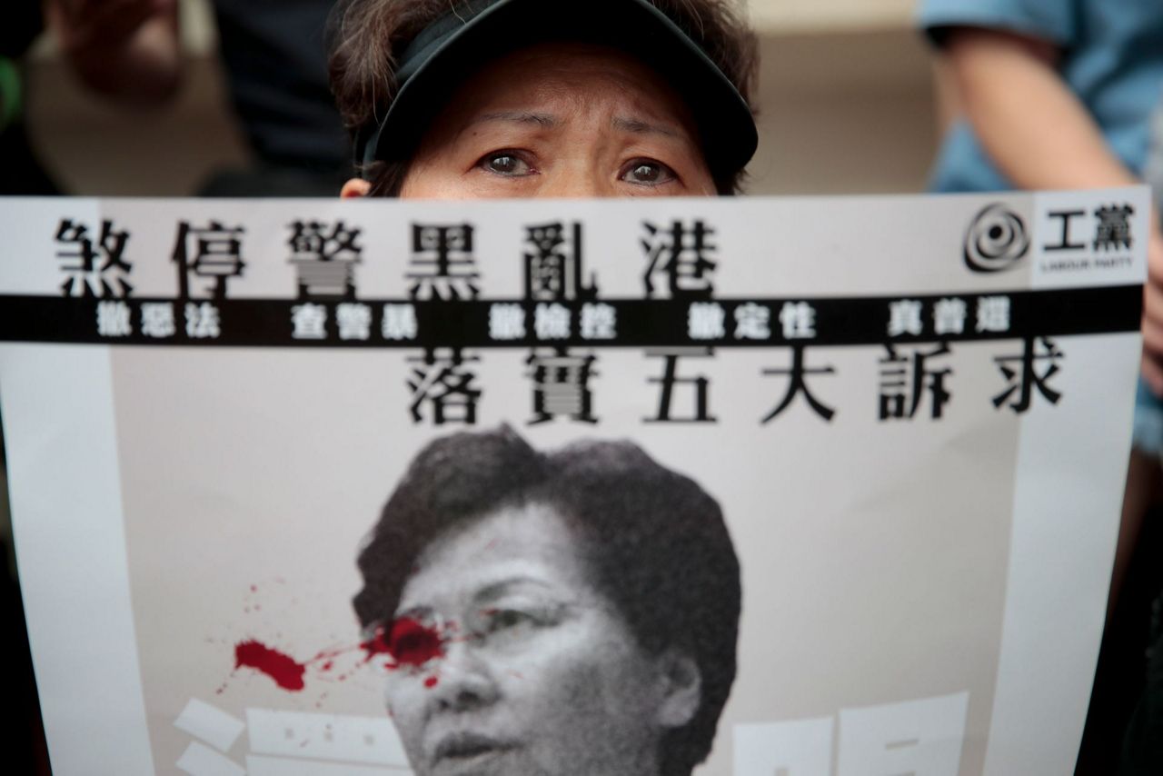 Hundreds rally as 13th weekend of Hong Kong protests starts
