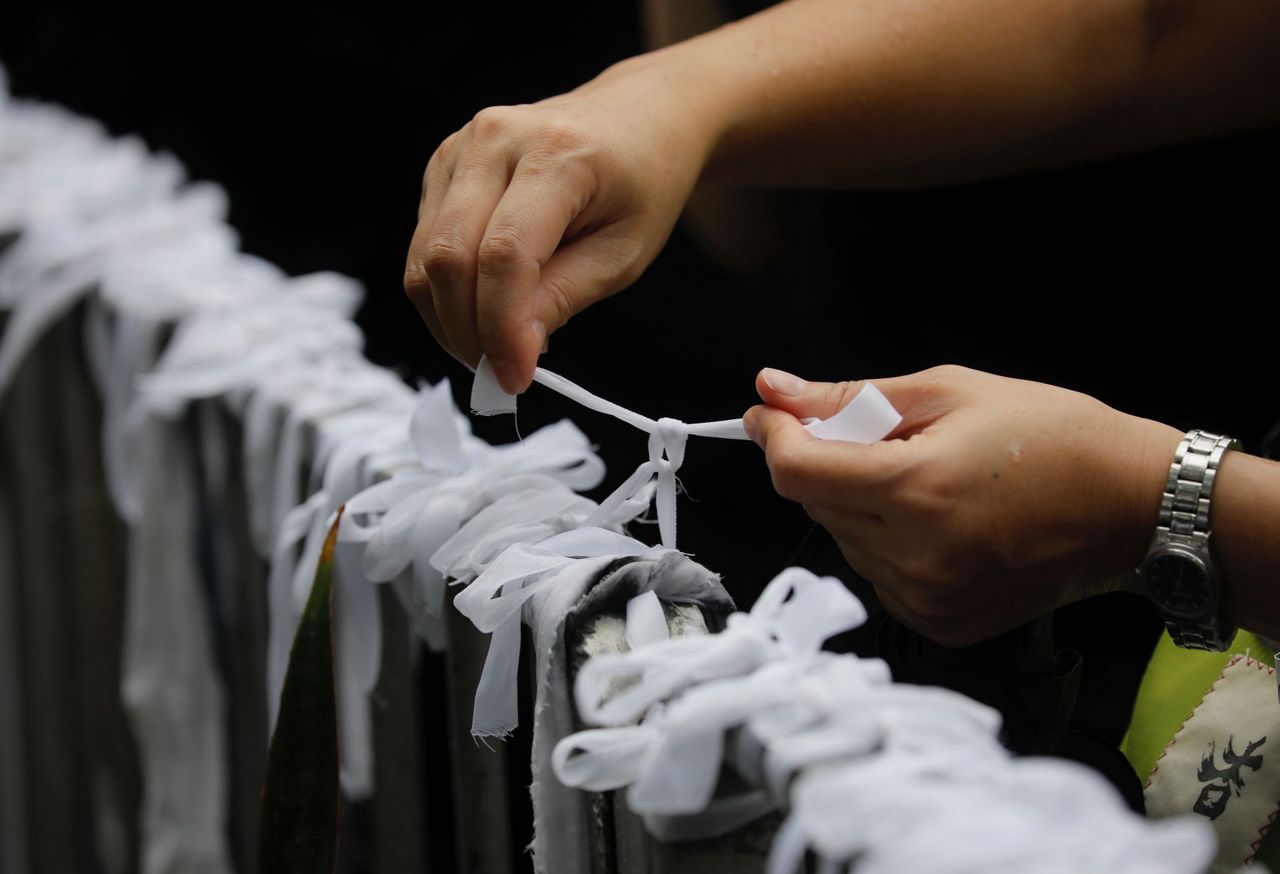 Hong Kong teachers' rally starts another weekend of protest