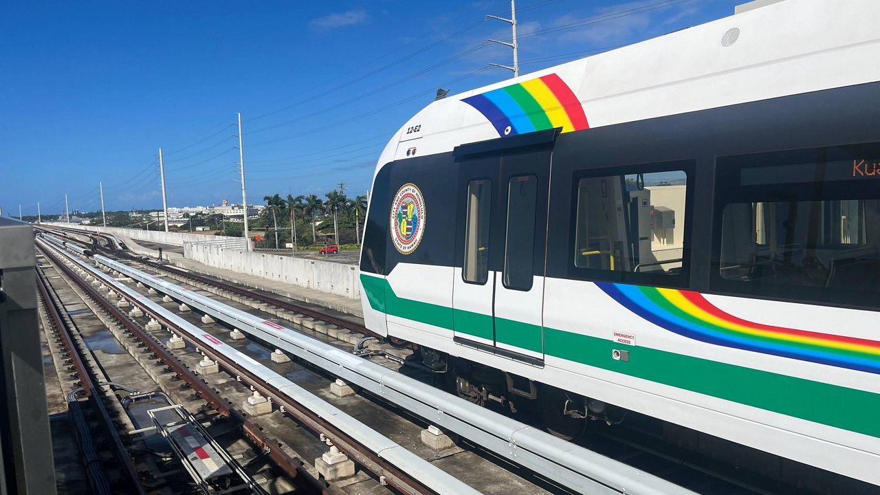 Skyline, Honolulu's new rail system, opened on June 30. (Spectrum News Hawaii/Michael Tsai)