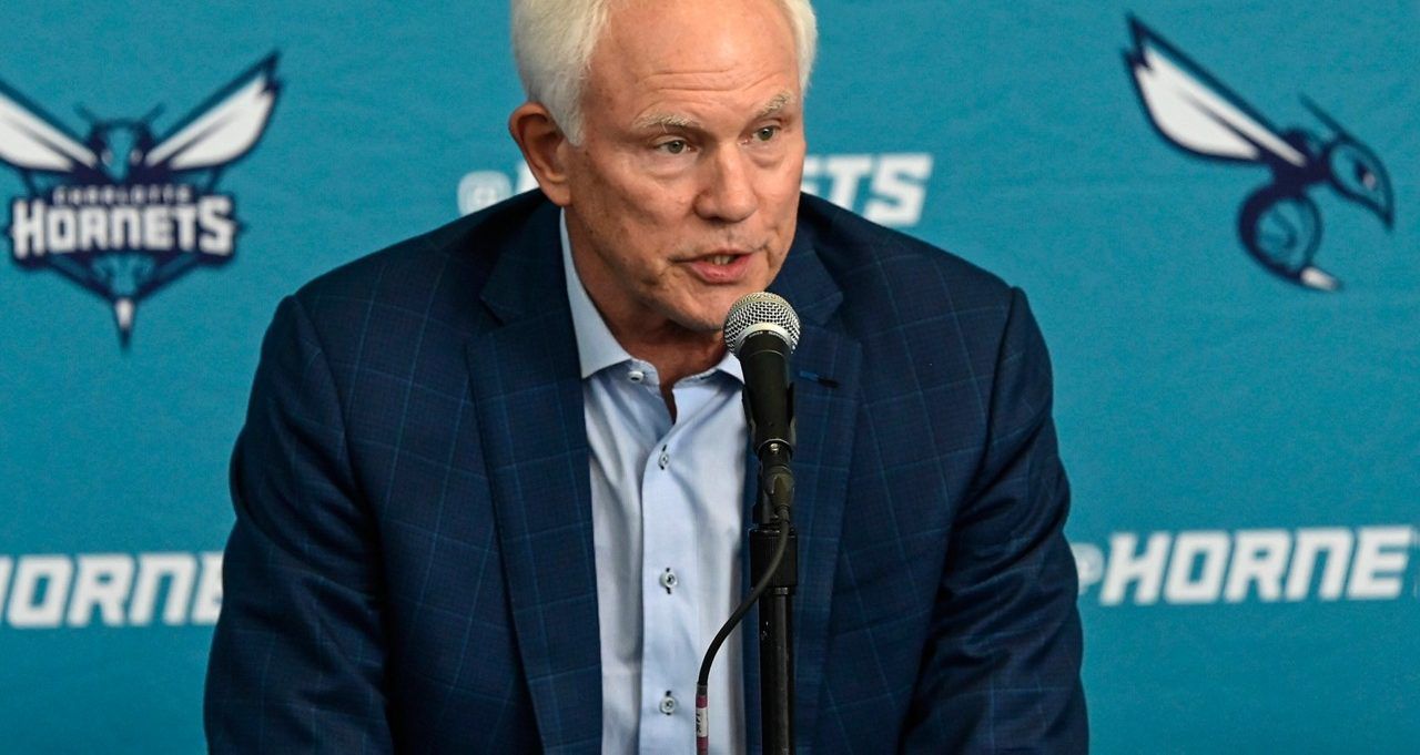 Kupchak's contract was set to expire after the season. The Hornets haven't made the playoffs since Kupchak's arrival in 2018. (AP Photo/Matt Kelley, File)