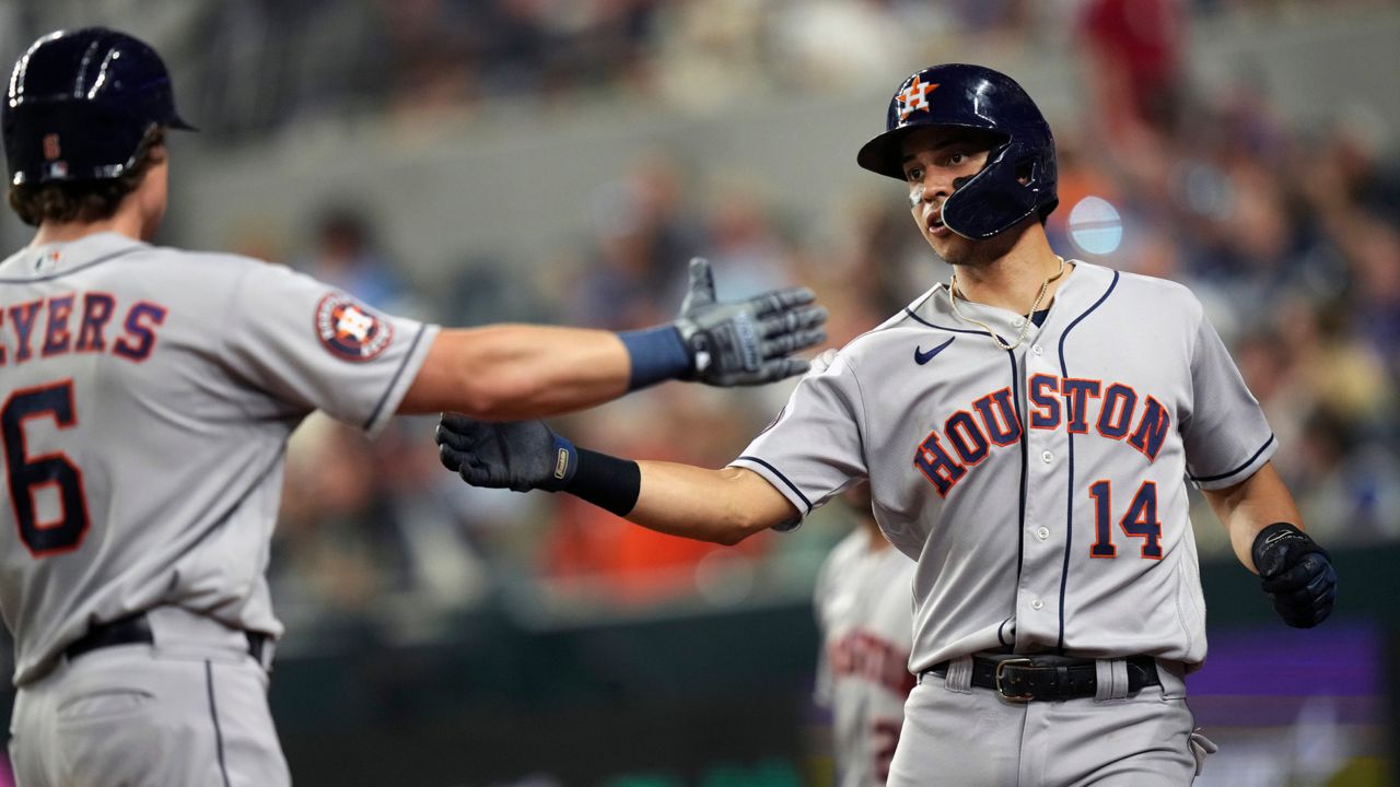 Altuve homers 3 times, Maldonado twice as Astros pummel reeling Rangers  14-1 - The San Diego Union-Tribune