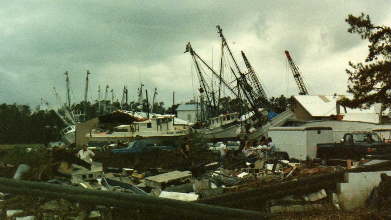 Hugo storm damage photo