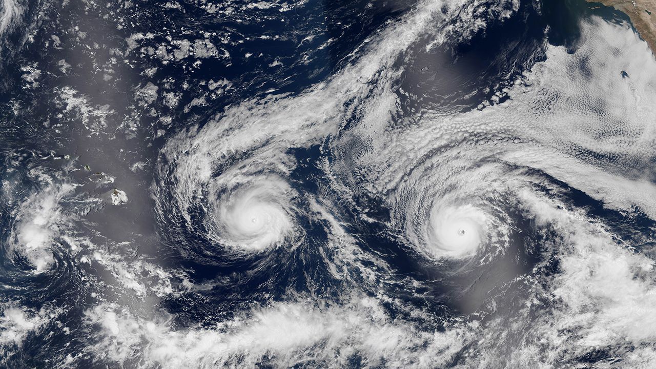 Hurricane Lester and Madeline 2016