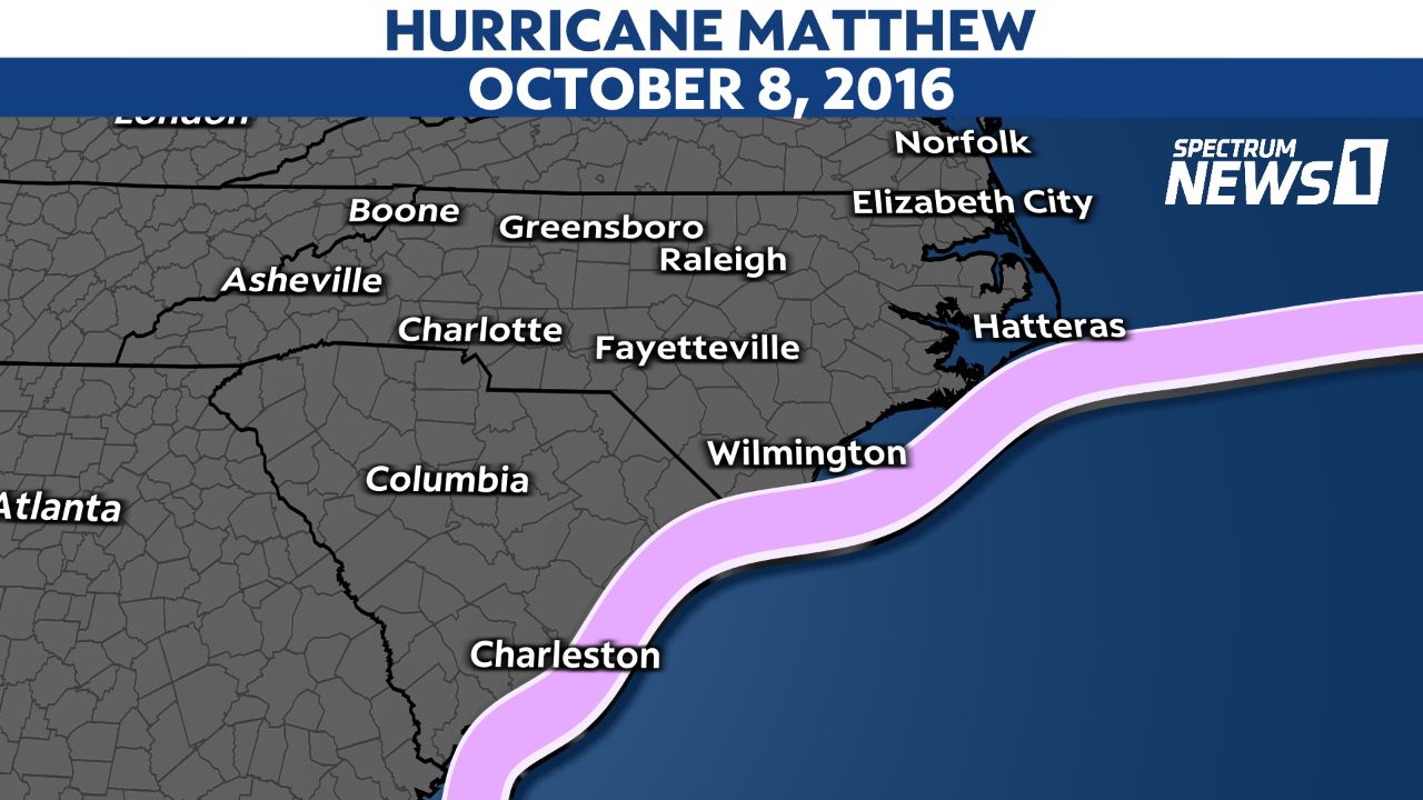 Hurricane Matthew in the Carolinas: October 8, 2016