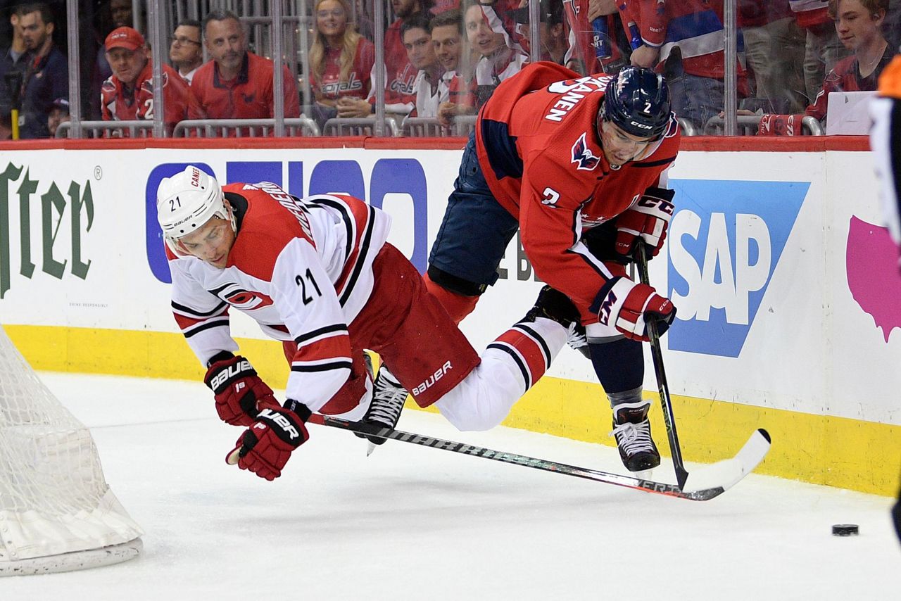 Orpik scores in OT, Capitals take 2-0 lead over Hurricanes