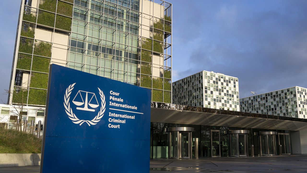 FILE - Exterior view of the International Criminal Court in The Hague, Netherlands, Tuesday, Dec. 6, 2022. Israeli officials sound increasingly concerned that the International Criminal Court could issue arrest warrants for the country's leaders more than six months into the Israel-Hamas war. (AP Photo/Peter Dejong, File)