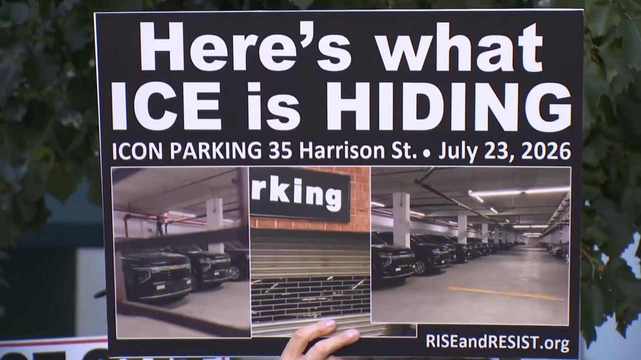 Protesters target Tribeca garage over alleged ICE parking