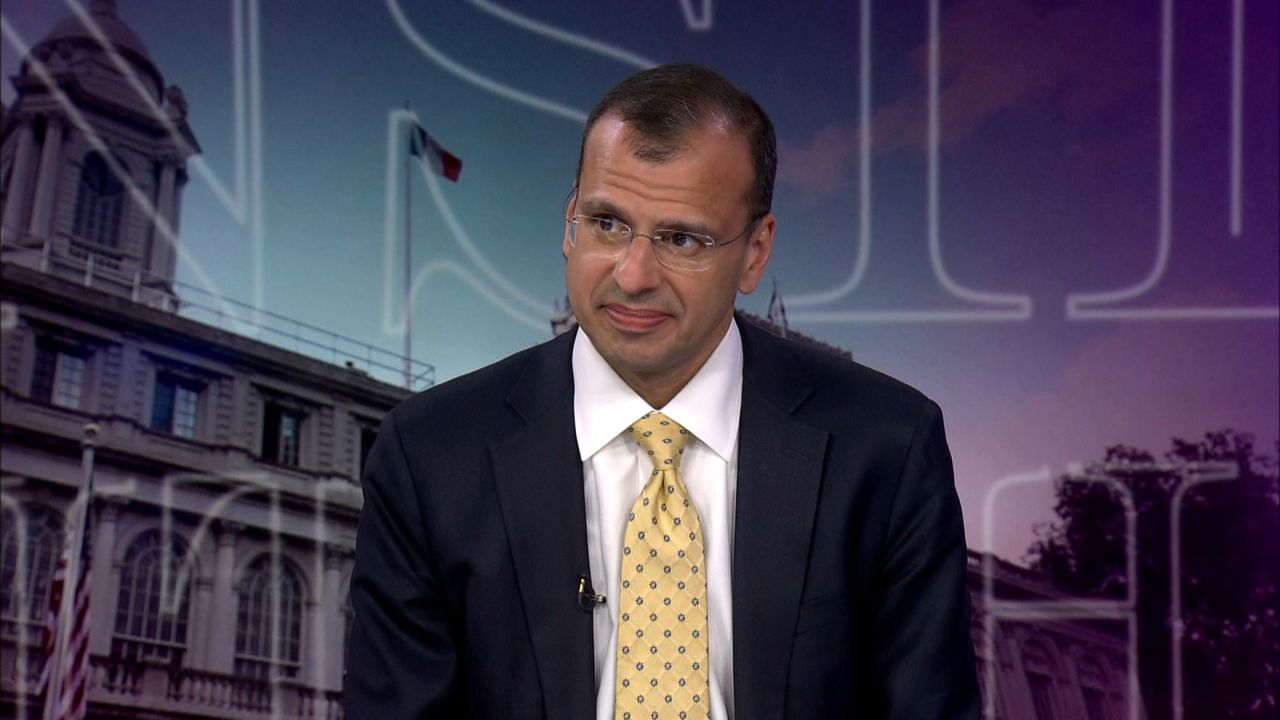 Rohit Aggarwala joined host Errol Louis Tuesday night on “Inside City Hall” to discuss Local Law 97. In this photo, Aggarwala is pictured.