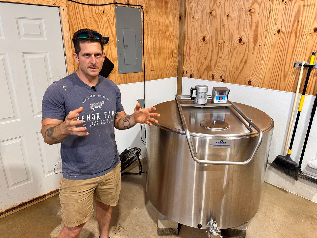 Benor said he works with stainless steel equipment because it's easier to maintain a marine-grade of clean.