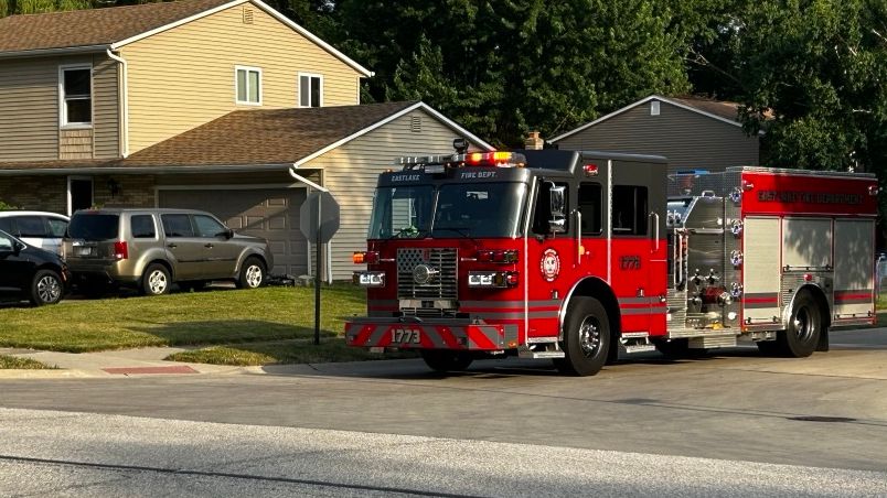 Officials responded to a chemical reaction in Eastlake Thursday. (Spectrum News1/Tricia Stuckey)