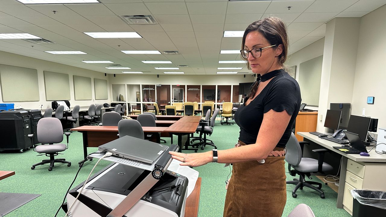 Supervisor of Elections Osceola County Administrative Services Director Kari Ewalt says that voters are being notified of inactive status. (Spectrum News/Jordan Mead)