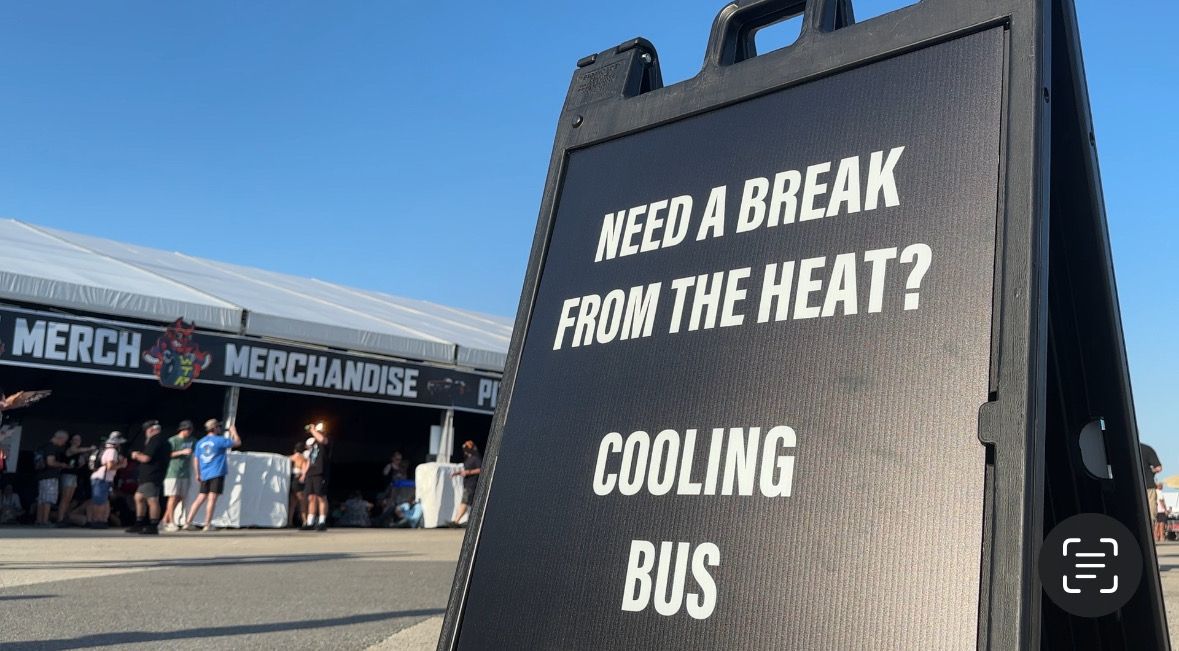 Organizers of the Welcome to Rockville event stressed the cooling facilities and water they are making available throughout the event. (Spectrum News)