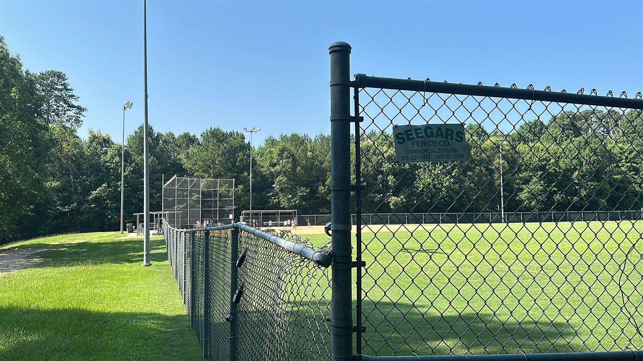 The ball field beside the Marsh Creek Community Center is used for summer camps. (Spectrum News 1/Patrick Thomas)