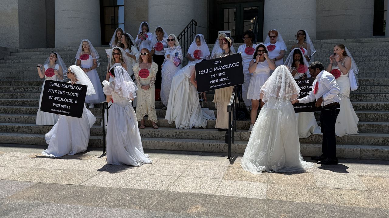 Ohio protesters push to make child marriages illegal. (Spectrum News 1/Emani Payne)