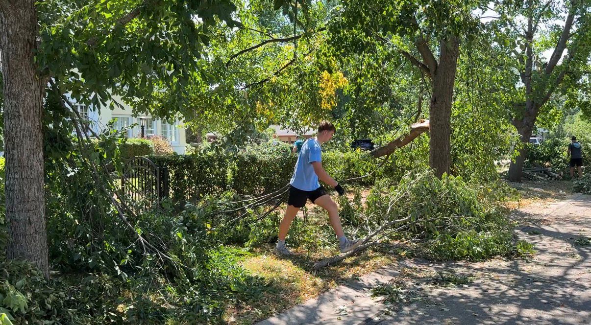 Doty Island community continues to clean up after storm