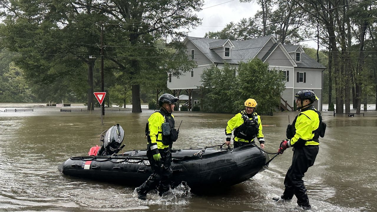 Haywood County Emergency Services reported flash flooding in Cruso, Clyde, Canton and low-lying areas in Waynesville early Friday morning, along with road closures, water rescues and flooded homes. (Haywood County Emergency Services)