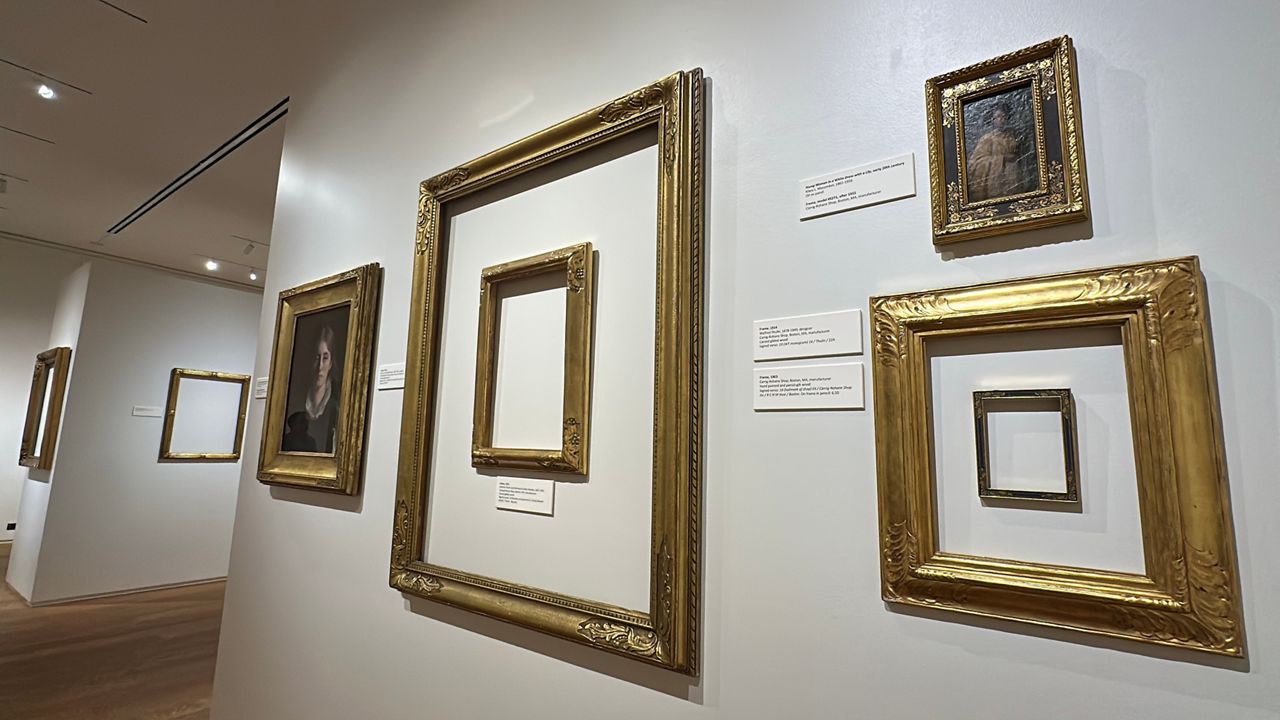 Frames are elevated to art at the latest Museum of the Arts & Crafts Movement exhibition in St. Petersburg. (Spectrum News/Virginia Johnson)