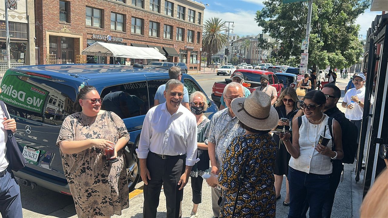 Becerra visits business owners in Little Tokyo