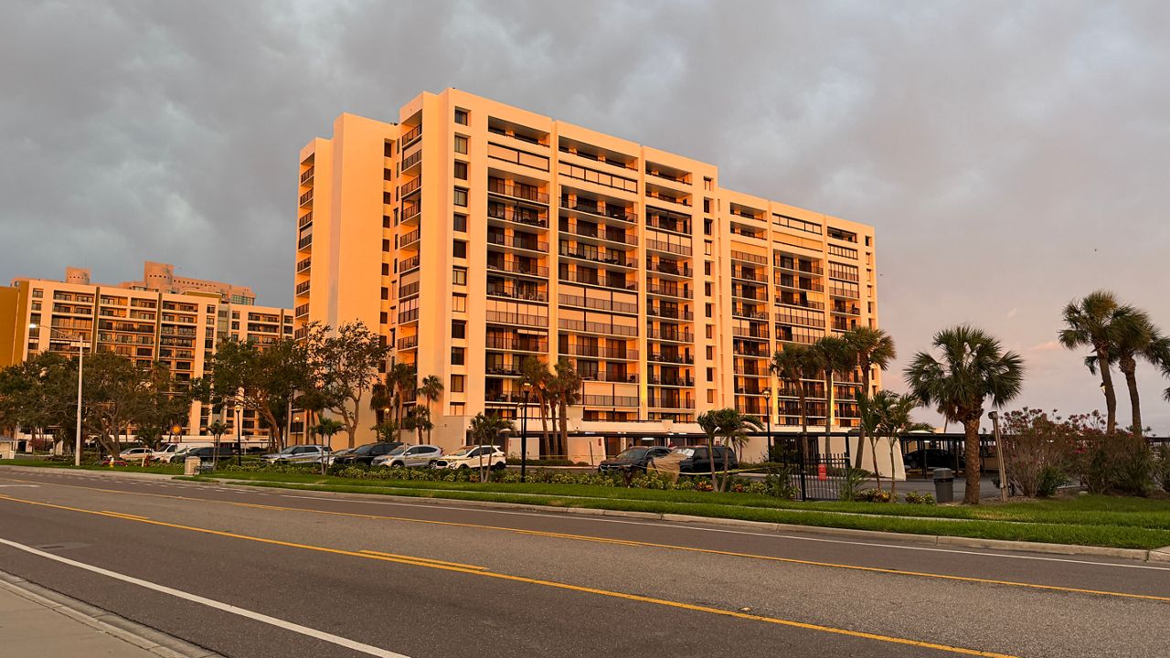 Residents at South Beach III Condominiums in Clearwater were evacuated Tuesday. (Spectrum News)