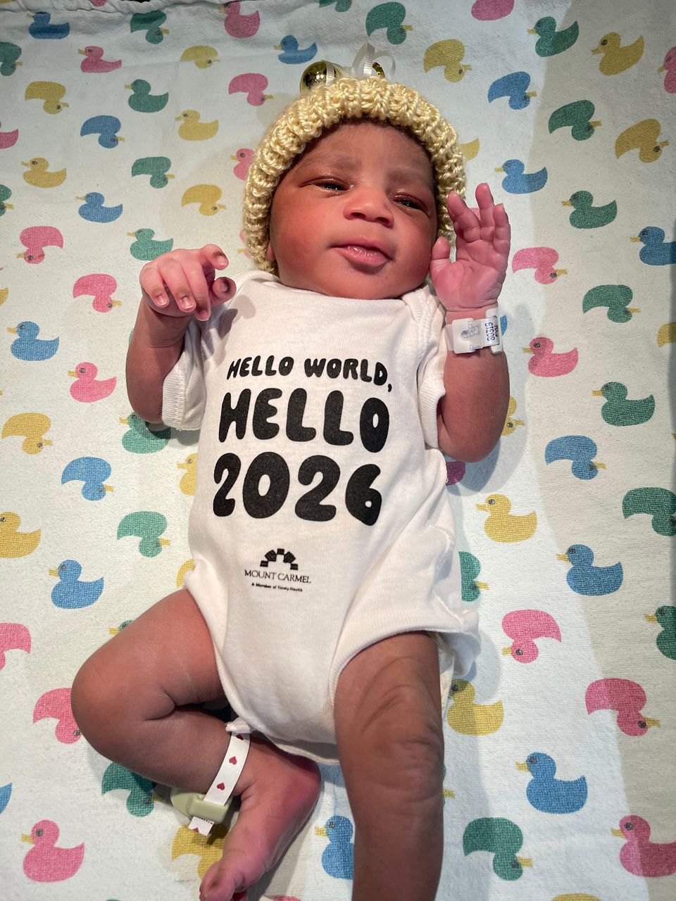 Columbus welcomes first baby of 2026