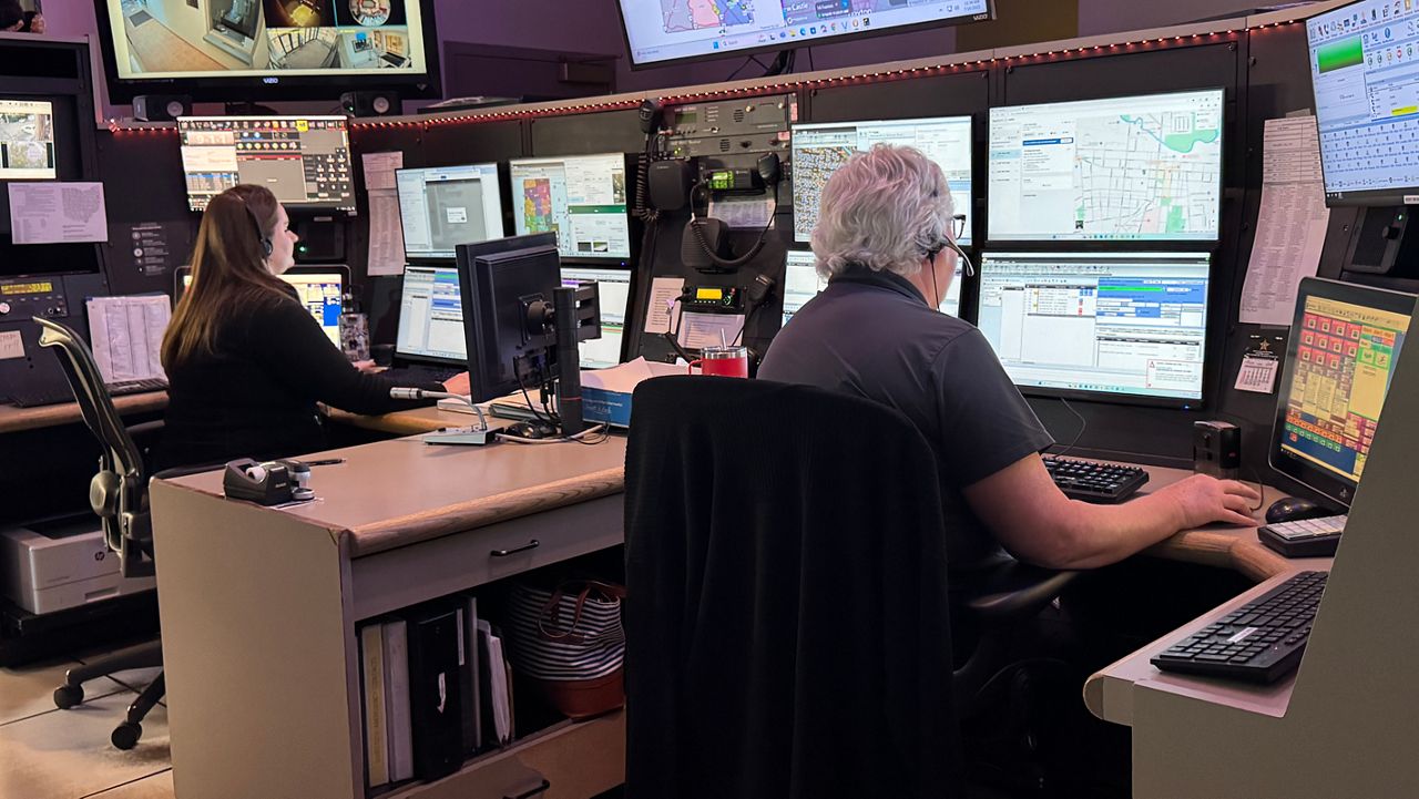 Rosanne Robinson (right) has been answering 911 calls for 30 years. 