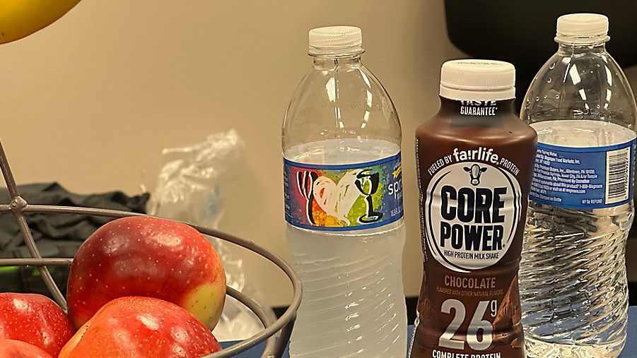fruit, water, etc