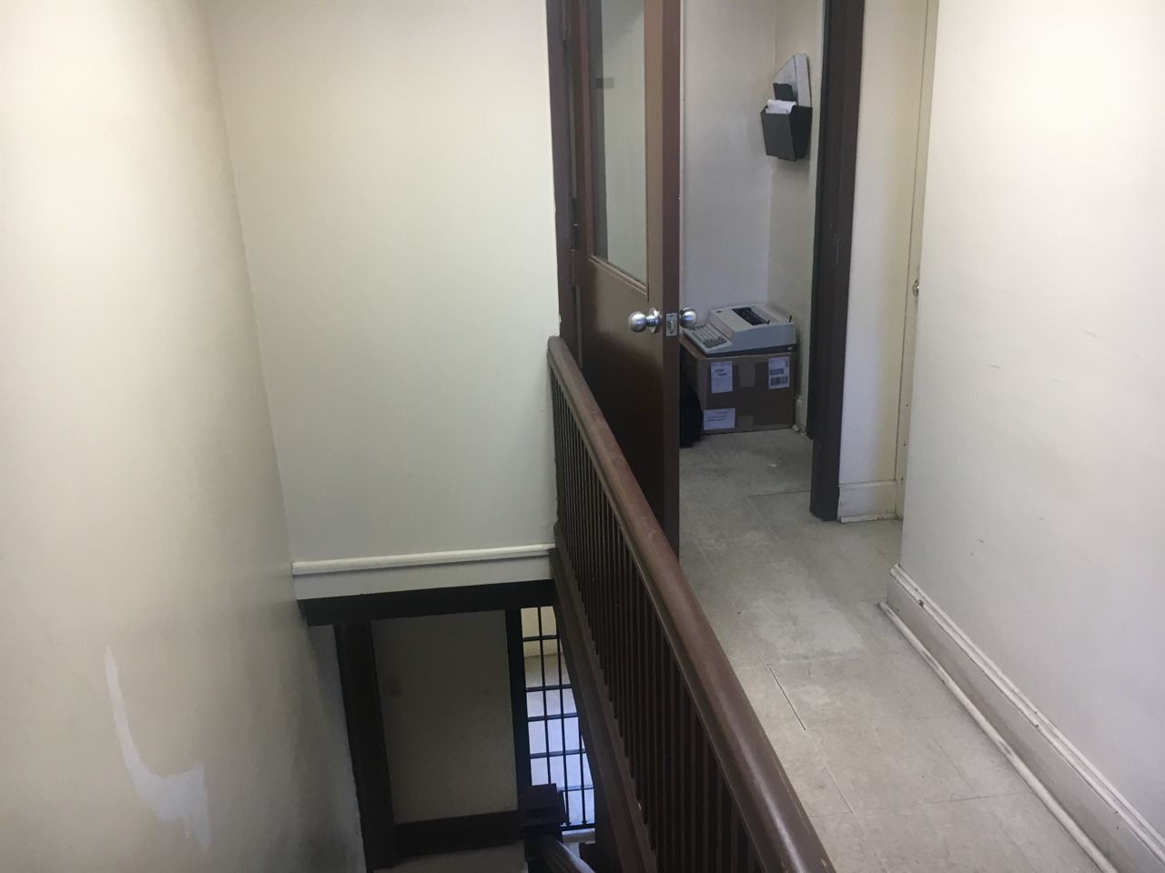 A stairway inside the Sullivan County Sheriff's Patrol Office