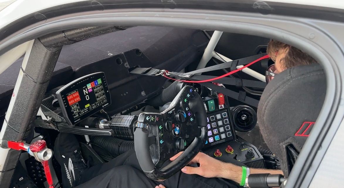 An inside look at the Koch's car.