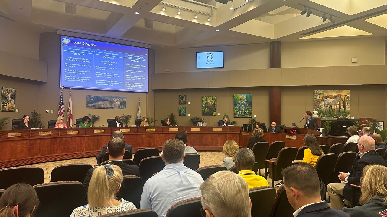 Orange County supports FGUA acquisition of Pluris Wedgefield water facility. (Spectrum News/Massiel Leyva)