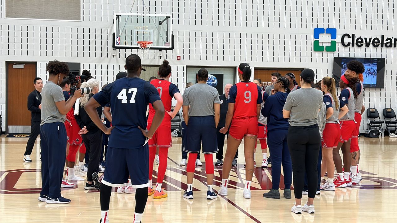 USA Women’s Basketball in Cleveland for training camp