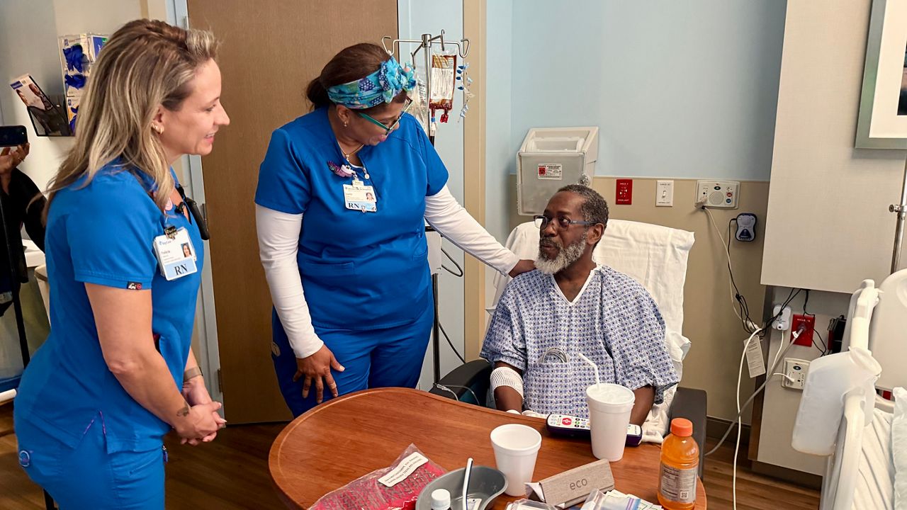 BayCare nurses check on a patient at St. Anthony's Hospital. (Spectrum Bay News 9/Erin Murray)