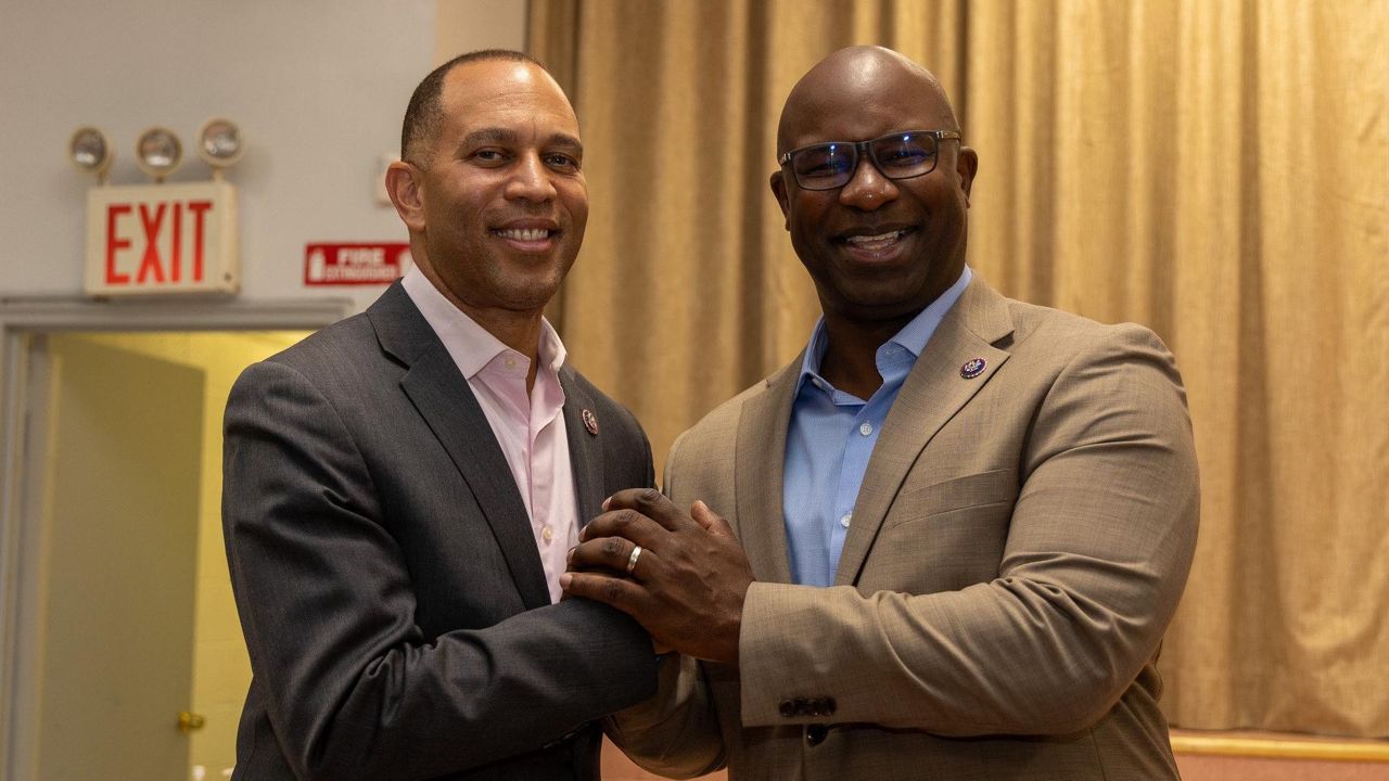 In a statement, Minority Leader Hakeem Jeffries (D-Brooklyn), Whip Katherine Clark (D-MA), and Caucus Chair Pete Aguilar (D-CA) all endorsed Rep. Jamaal Bowman is his reelection bid. (Photo courtesy: Rep. Jamaal Bowman's campaign)