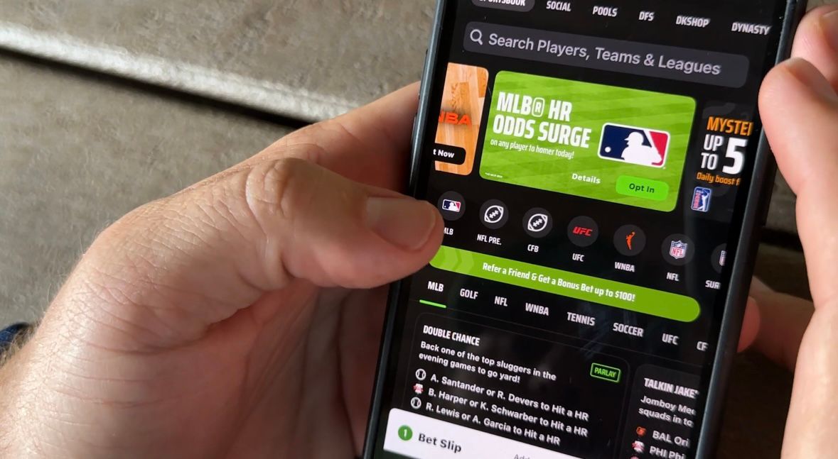 Promos on a sports book app. 