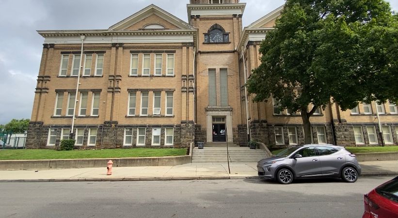 Outside one of the Columbus City Schools.