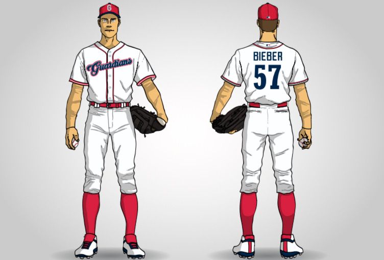 My concept for a Guardians City Connect uniform inspired by the Cuyahoga  River fires. : r/baseball