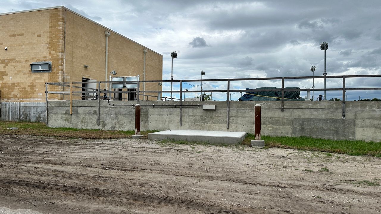 Critical equipment to power the Northeast Water Reclamation Facility in St. Petersburg has been moved inside a hardened building and new generators will sit on an 11 foot concrete platform (photo: Josh Rojas).