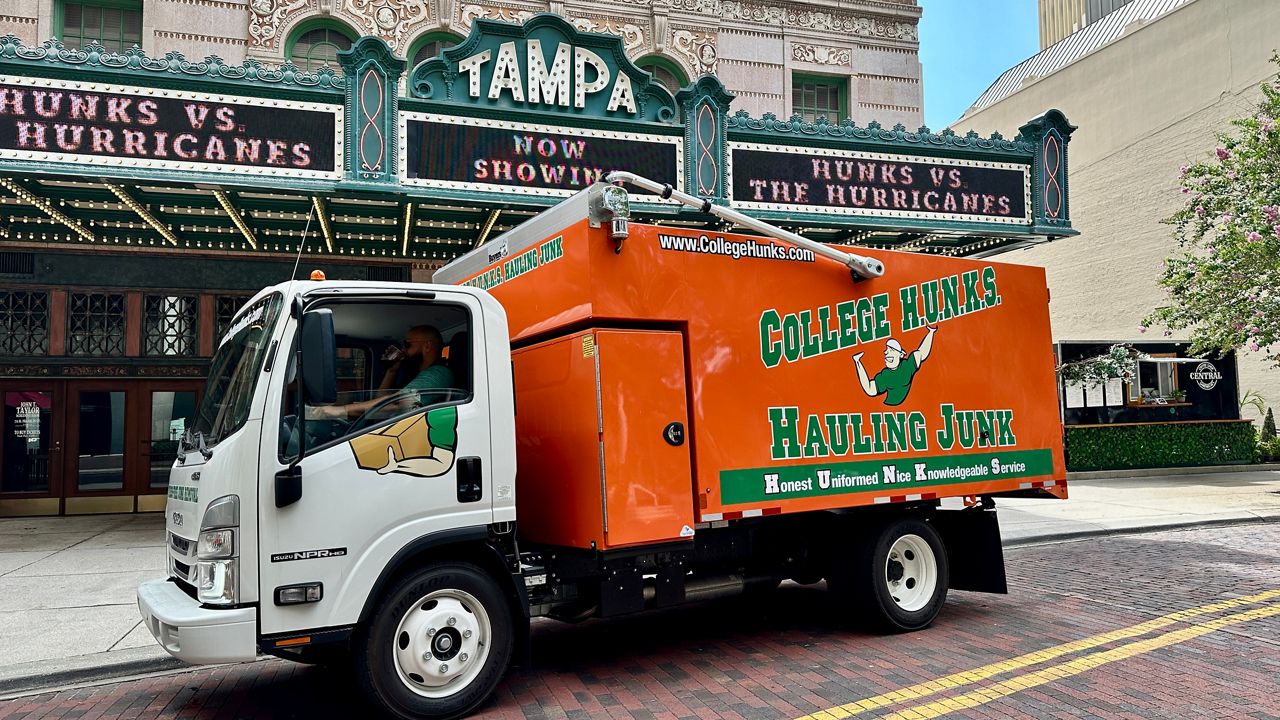 The short documentary ‘HUNKS versus the Hurricanes' premiered at the Tampa Theater on Monday (photo: Josh Rojas).