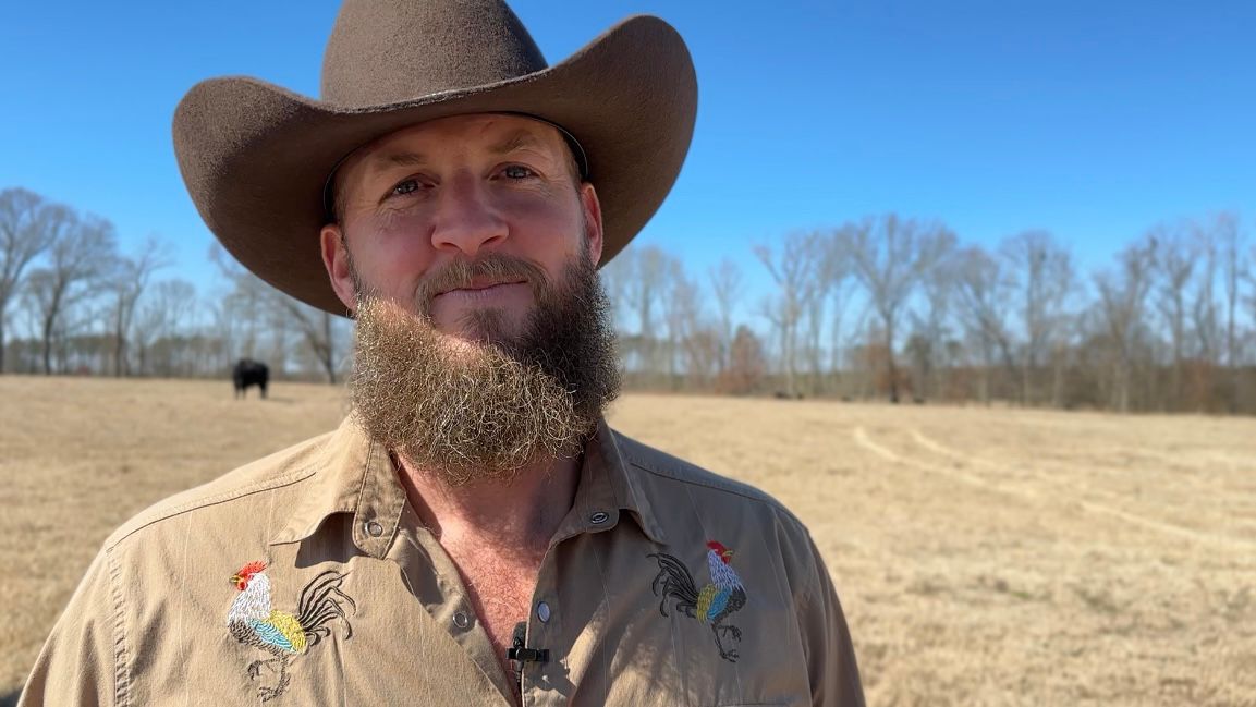 Trey Braswell is the fourth generation of Braswell Family Farms. (Spectrum News 1/Rachel Boyd)