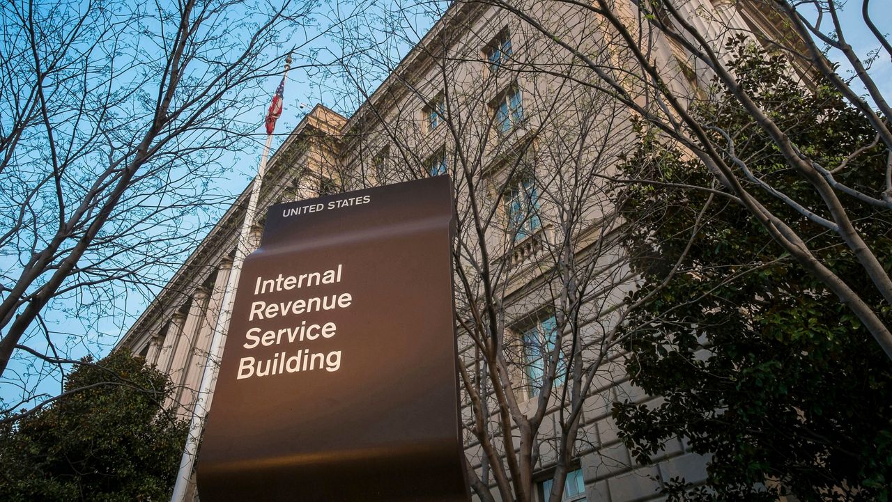 This April 13, 2014, file photo shows the Internal Revenue Service (IRS) headquarters building in Washington. (AP Photo/J. David Ake, File)