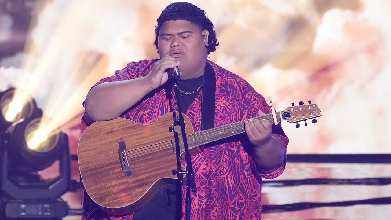 Iam Tongi performs at the season finale of American Idol. (Photo courtesy of ABC/Eric McCandless)